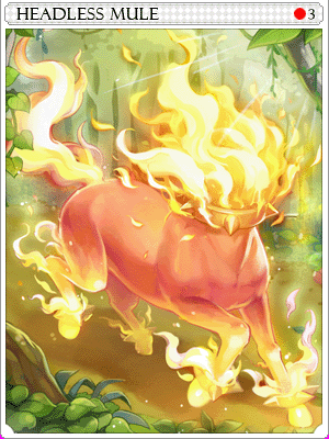 Icon of Headless Mule Card