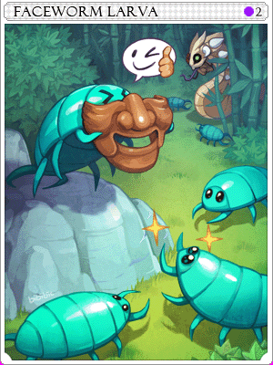 Icon of Faceworm Larva Card