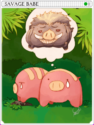 Icon of Savage Bebe Card