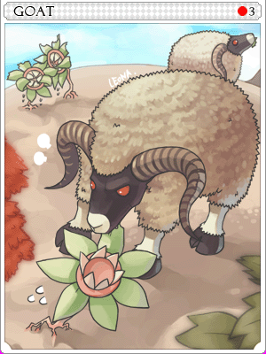 Icon of Goat Card