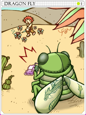 Icon of Dragonfly Card