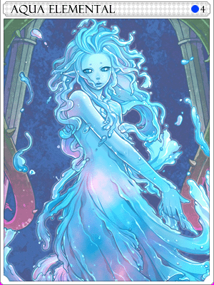 Icon of Aqua Elemental Card