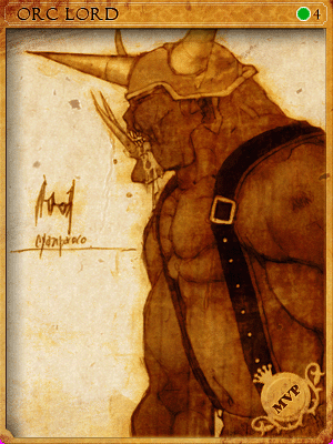 Icon of Sealed Orc Lord Card