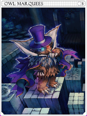 Icon of Owl Marquees Card