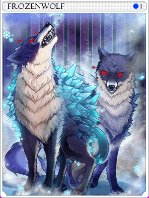 Icon of Frozen Wolf Card