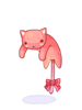 Icon of Pink Drooping Kitty