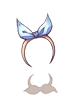 Icon of Cute Blue Ribbon