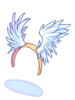 Icon of Flapping Angel Wings