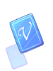 Icon of Blue V Card