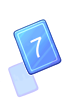 Icon of Blue 7 Card
