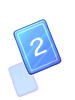 Icon of Blue 2 Card