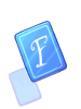 Icon of Blue F Card