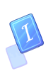 Icon of Blue I Card