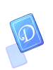 Icon of Blue D Card