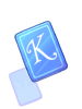 Icon of Blue K Card